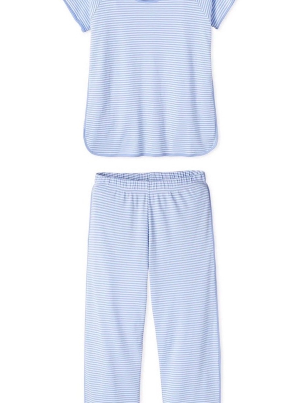 Lake pajamas - Women's Short-Sleeve Striped Pajama Set - Light Blue - Picture 4 of 4